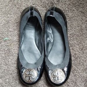 Black Tory burch ballet flats size 6.5